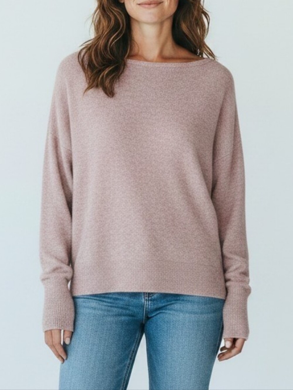 Banana Republic Wool Alpaca Blend Boat Neck Sweater Beige Small S Soft Knit